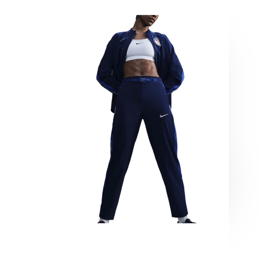 NIKE WOMENS TEAM USA PODIUM PANTS COLOR BLUE VOID MEDIUM AND LARGE - Picture 3 of 16